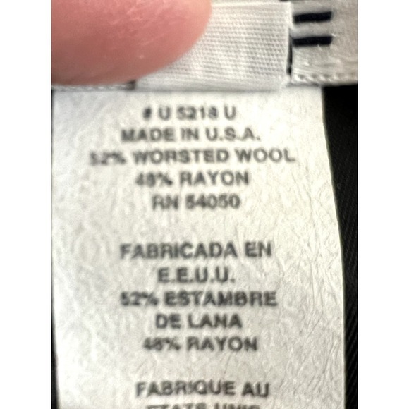 Rena Rowan size 14 houndstooth pencil skirt wool & rayon lined hidden zipper - Picture 6 of 9